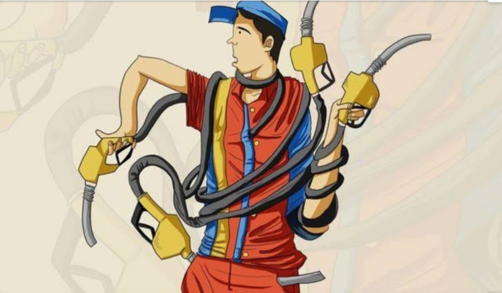 ilustrasi pekerja SPBU