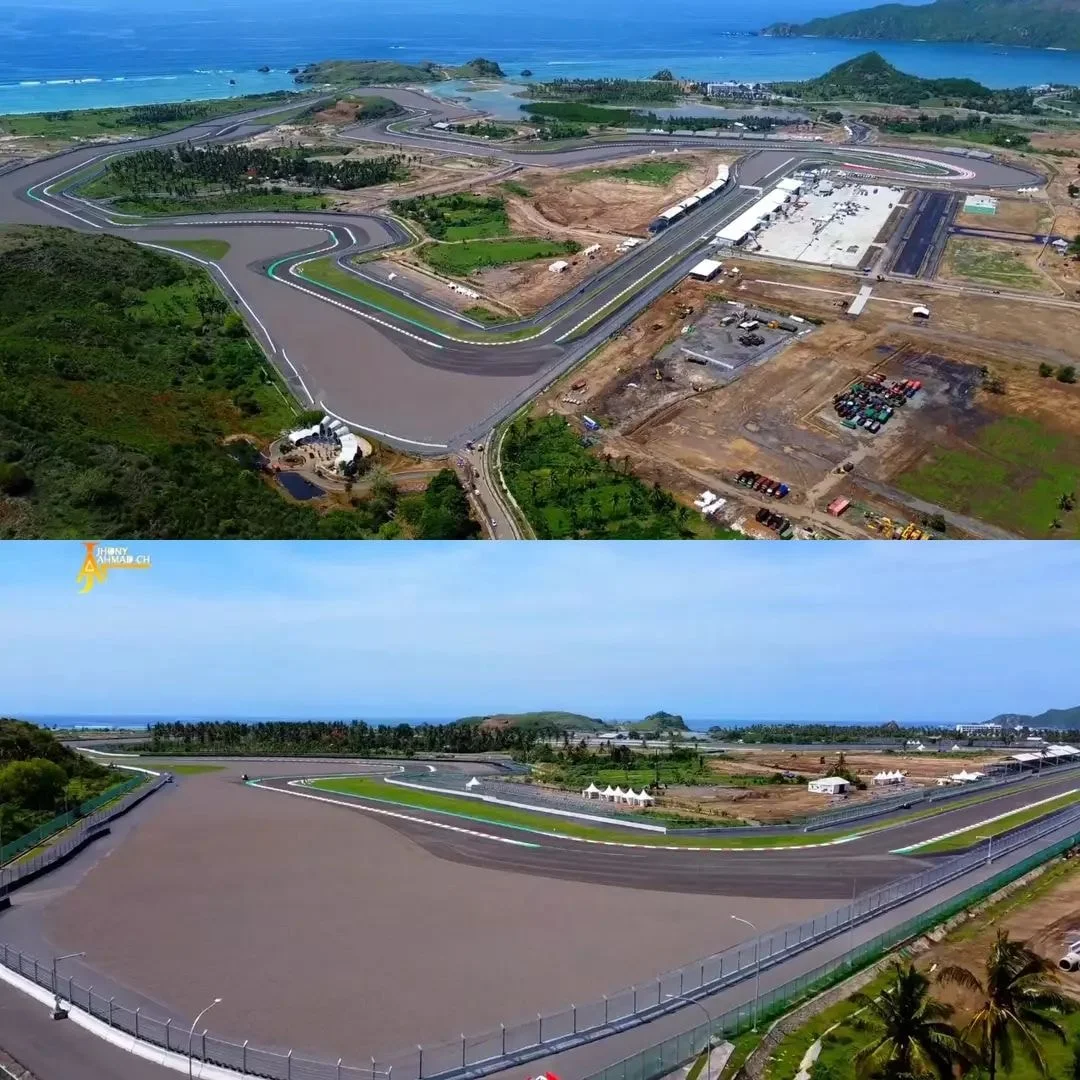 foto udara sirkuit mandalika