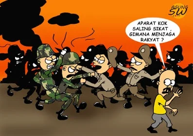 Kronologis adu Polisi TNI